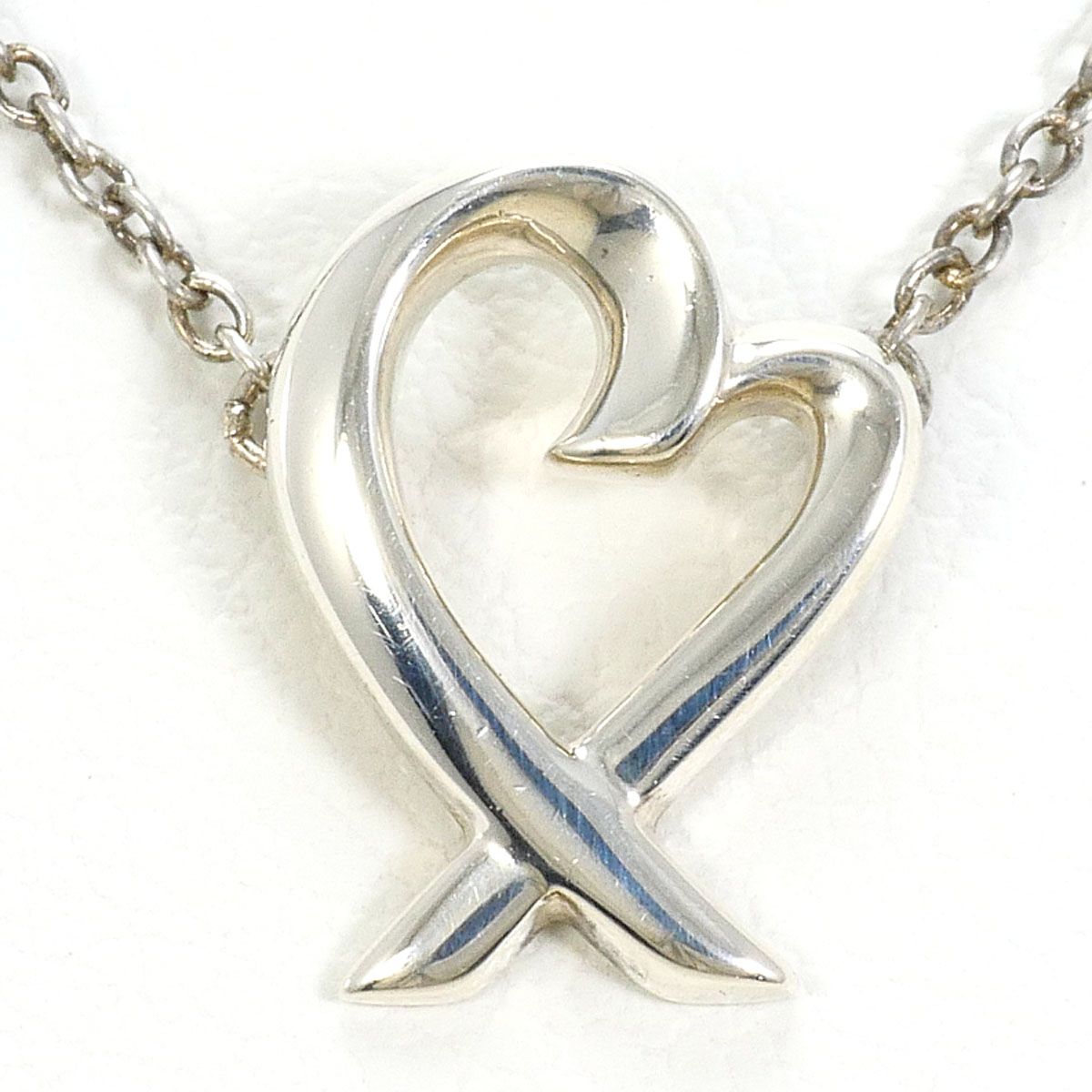 Tiffany & Co Loving Heart 925 Sterling Silver Necklace 41 cm