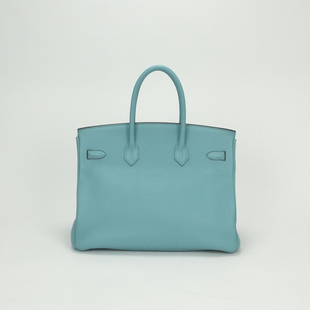 Hermes Birkin 35 Tote Taurillon Clemence Blue Atoll Blueatoll Light Gold — view 3