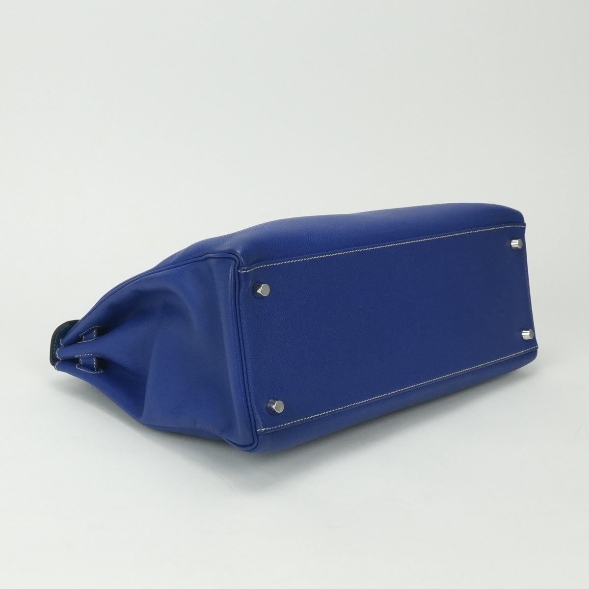Hermes Kelly 35 Candy Tote Shoulder Bag Epsom Blue Electric Blueelectric Izmir — view 6