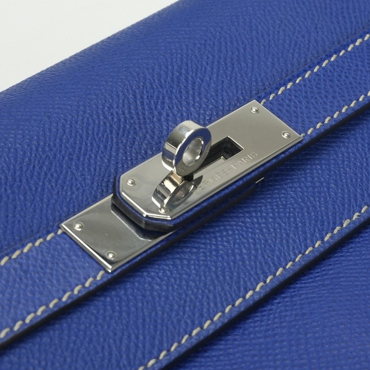 Hermes Kelly 35 Candy Tote Shoulder Bag Epsom Blue Electric Blueelectric Izmir — view 7