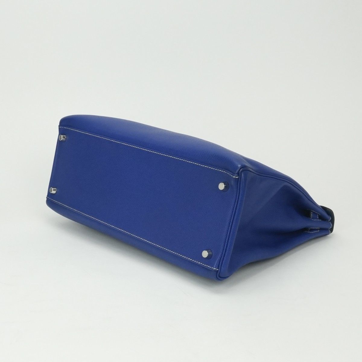Hermes Kelly 35 Candy Tote Shoulder Bag Epsom Blue Electric Blueelectric Izmir — view 5