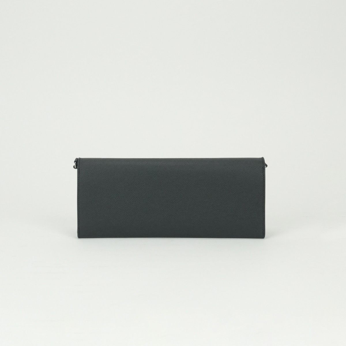 Hermes Chaine D'ancre Tougo Wallet Epsom Noir Black Silver Veau — view 2