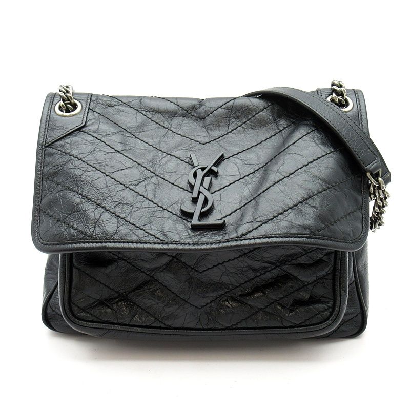 Saint Laurent Niki Chain Shoulder Bag Vintage Leather