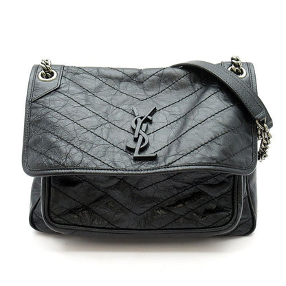 Saint Laurent Niki Chain Shoulder Bag Vintage Leather