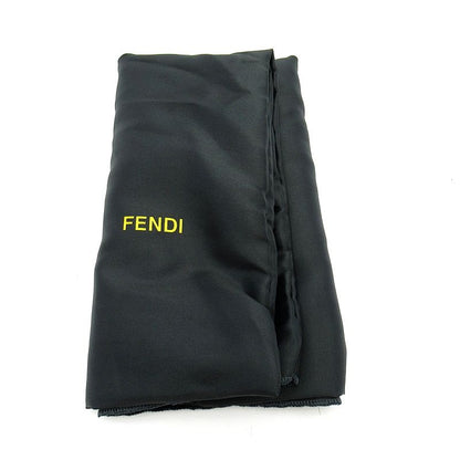 Fendi Zucchino Handbag Canvas Leather Black — view 8
