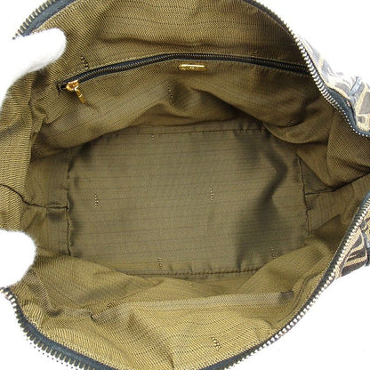 Fendi Zucca Vanity Handbag Canvas Leather Brown — view 7