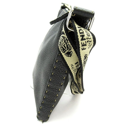 Fendi Selleria Shoulder Bag Leather Black — view 5