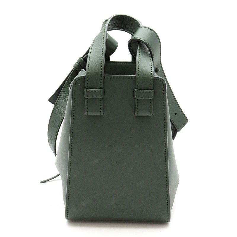 Loewe Hammock Compact Soft Gray Calfskin Shoulder Bag Vintage — view 4