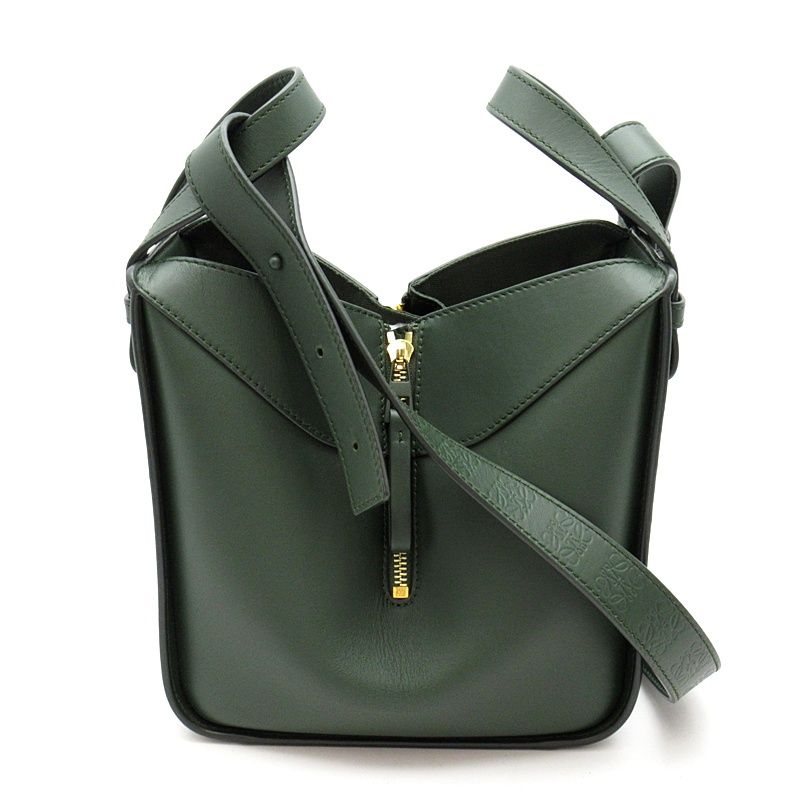 Loewe Hammock Compact Soft Gray Calfskin Shoulder Bag Vintage — view 5
