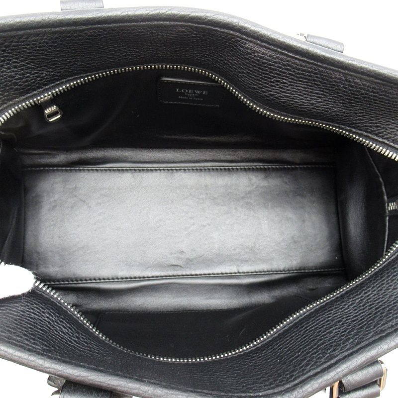 Loewe Amazona 28 Calf Handbag Black — view 7