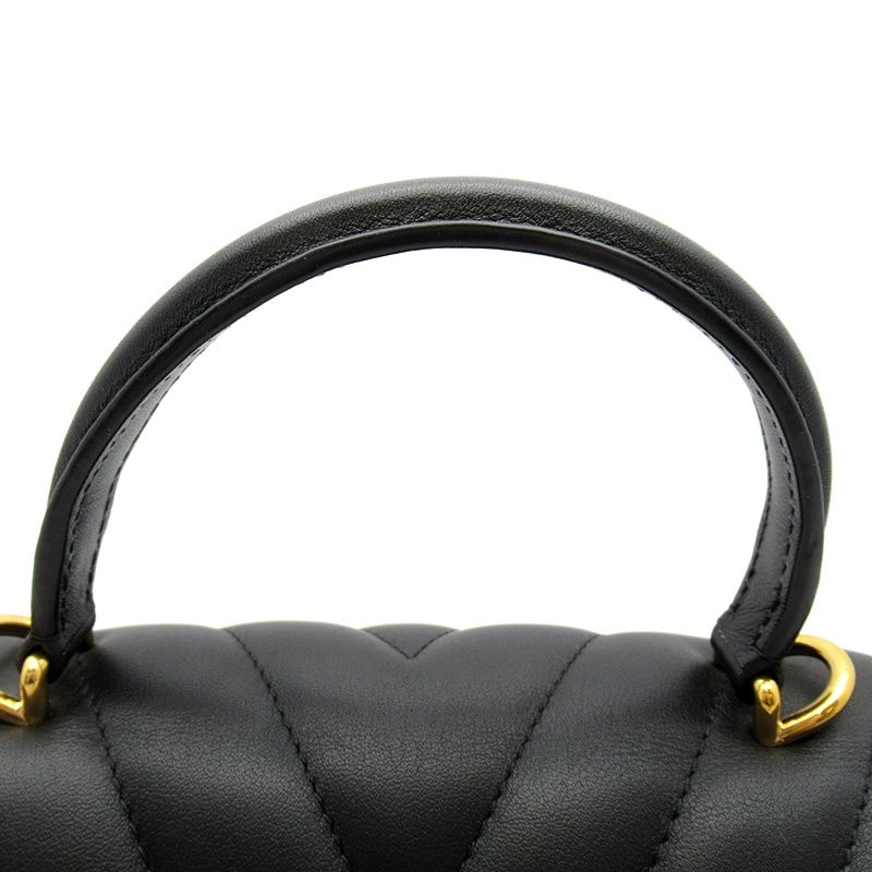 Louis Vuitton Holdomi Leather Handbag Noir — view 2