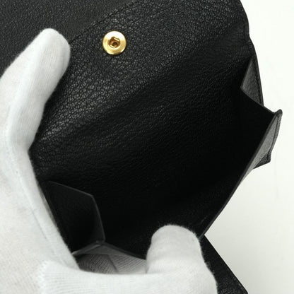 Hermes Bearn Mini Coin Purse Card Case Chevre Misor Noir Black Gold — view 6