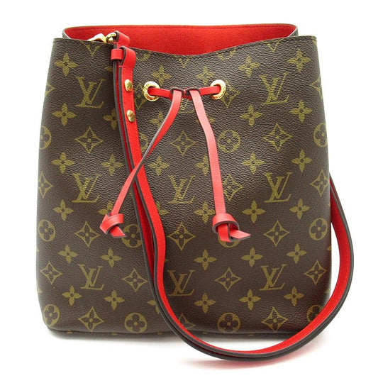 Louis Vuitton Neo Noe Monogram Shoulder Bag Coquelicot