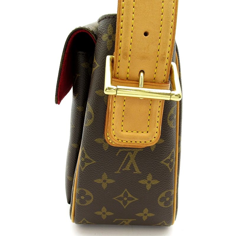 Louis Vuitton Viva Cite GM Monogram Shoulder Bag Brown — view 3