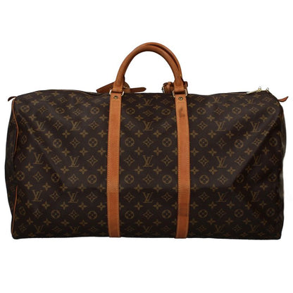 Louis Vuitton Keepall 60 Monogram Boston Bag Brown