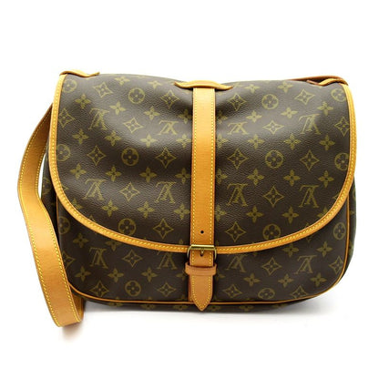 Louis Vuitton Saumur 35 Monogram Shoulder Bag Brown — view 4
