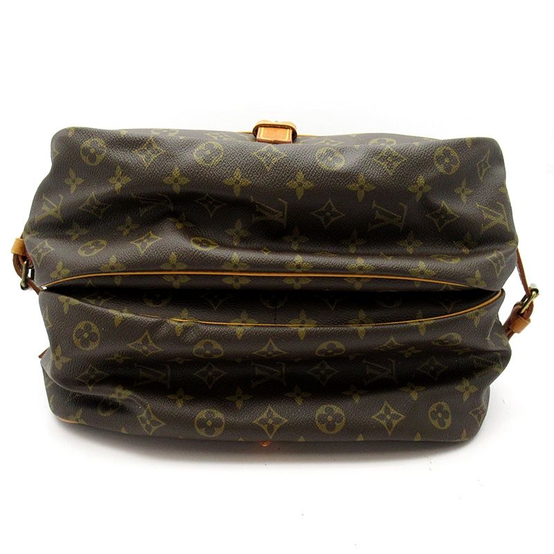 Louis Vuitton Saumur 35 Monogram Shoulder Bag Brown — view 6