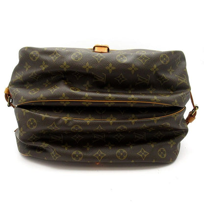 Louis Vuitton Saumur 35 Monogram Shoulder Bag Brown — view 6