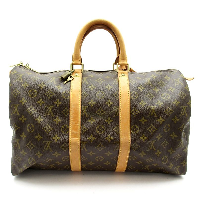 Louis Vuitton Keepall 45 Monogram Boston Bag Brown — view 4