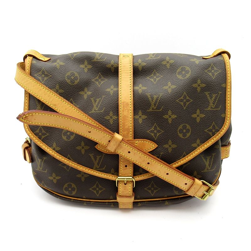 Louis Vuitton Saumur 30 Monogram Shoulder Bag Brown