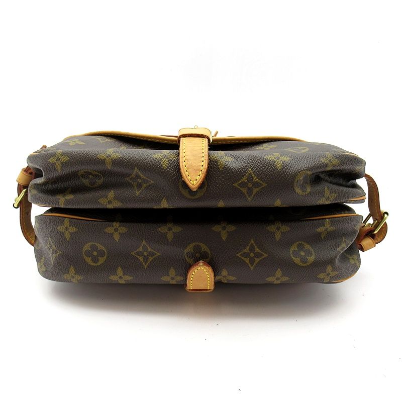 Louis Vuitton Saumur 30 Monogram Shoulder Bag Brown — view 6