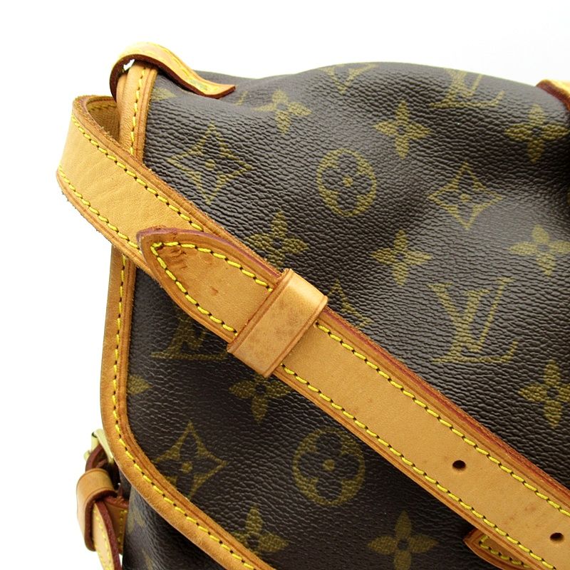 Louis Vuitton Saumur 30 Monogram Shoulder Bag Brown — view 2