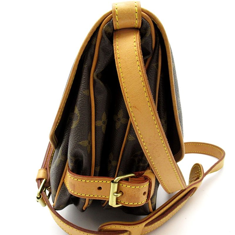 Louis Vuitton Saumur 30 Monogram Shoulder Bag Brown — view 3