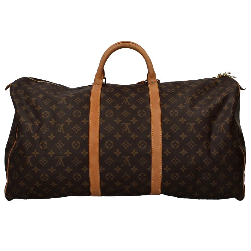 Louis Vuitton Keepall 60 Monogram Boston Bag Brown — view 4
