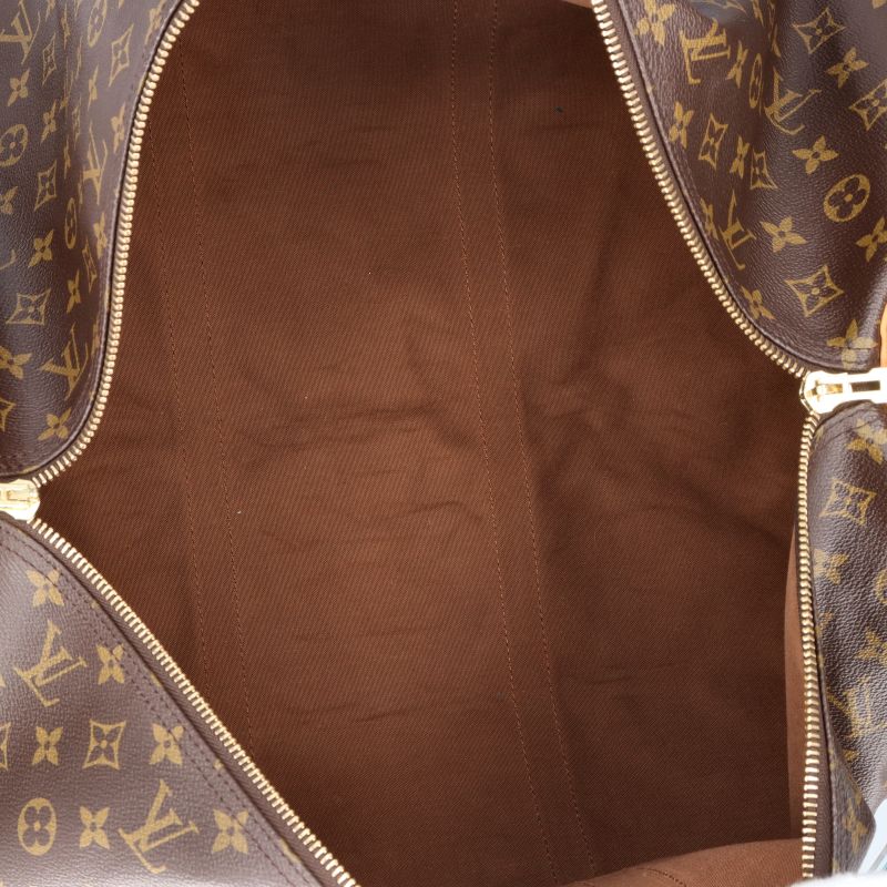 Louis Vuitton Keepall 60 Monogram Boston Bag Brown — view 7