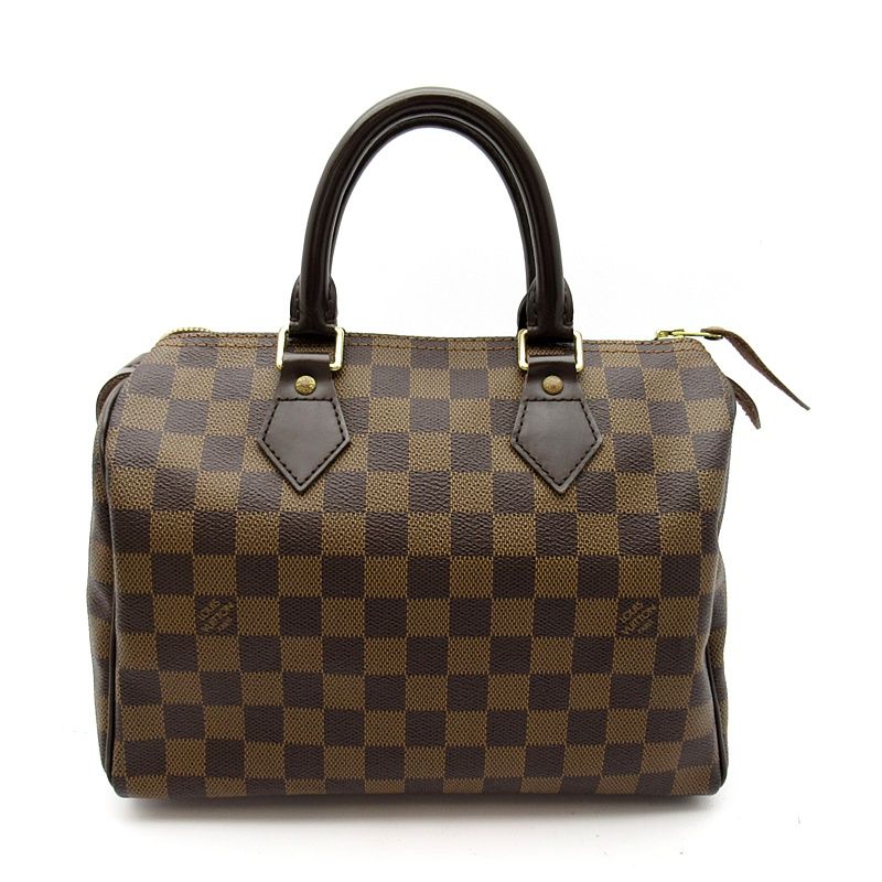 Louis Vuitton Speedy 25 Damier Boston Bag Brown