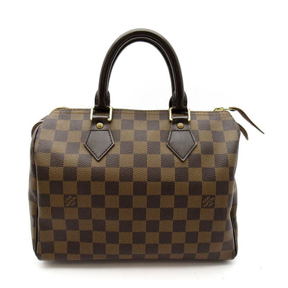 Louis Vuitton Speedy 25 Damier Boston Bag Brown