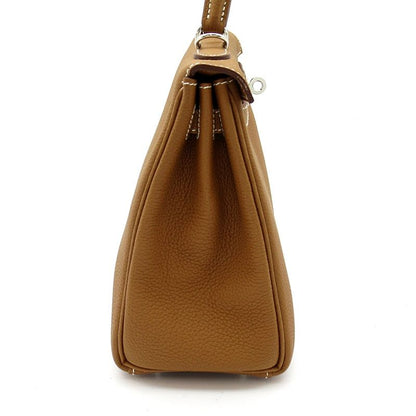 Hermes Kelly 25 Retourne Togo Handbag Gold — view 5