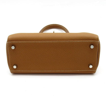 Hermes Kelly 25 Retourne Togo Handbag Gold — view 6