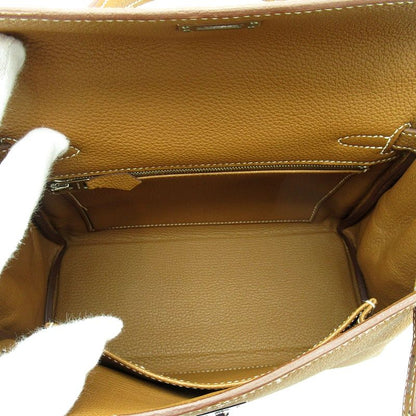 Hermes Kelly 25 Retourne Togo Handbag Gold — view 7
