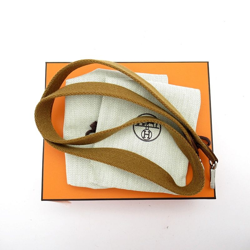 Hermes Evelyne TPM Amazon Taurillon Clemence Shoulder Bag Gold — view 9