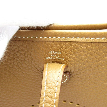 Hermes Evelyne TPM Amazon Taurillon Clemence Shoulder Bag Gold — view 7
