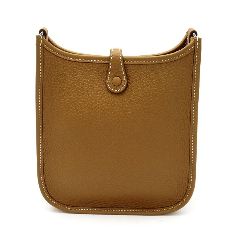 Hermes Evelyne TPM Amazon Taurillon Clemence Shoulder Bag Gold — view 3