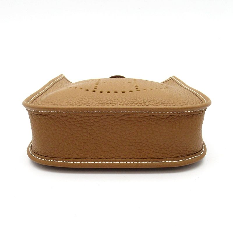 Hermes Evelyne TPM Amazon Taurillon Clemence Shoulder Bag Gold — view 5