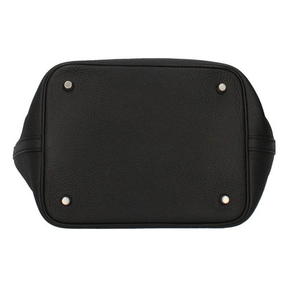 Hermes Picotin Lock Taurillon Clemence Handbag Noir — view 6