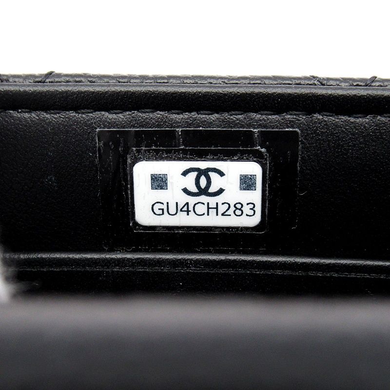 Chanel Quilted Coco Handle 11.5 Micro Chain Clutch Caviar Leather — view 8
