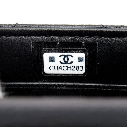 Chanel Quilted Coco Handle 11.5 Micro Chain Clutch Caviar Leather — view 8