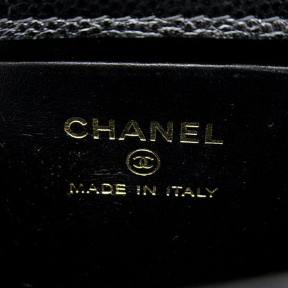 Chanel Quilted Coco Handle 11.5 Micro Chain Clutch Caviar Leather — view 7