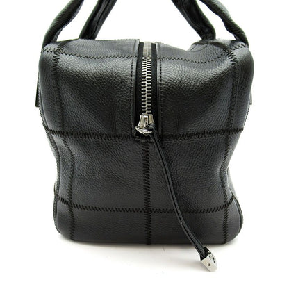 Chanel Choco Bar Line Mini Boston Bag Soft Caviar Leather Black — view 4