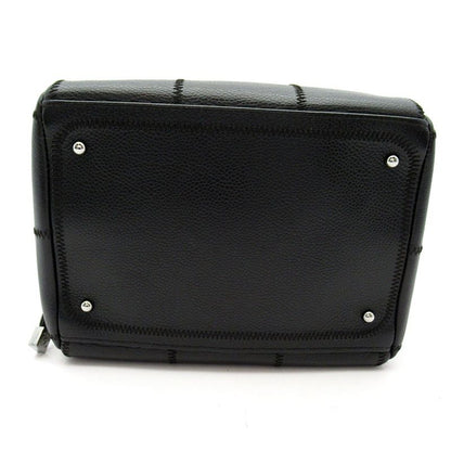 Chanel Choco Bar Line Mini Boston Bag Soft Caviar Leather Black — view 5