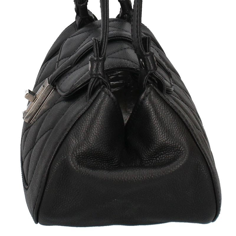 Chanel 2.55 Quilted Handbag Caviar Leather Black — view 3