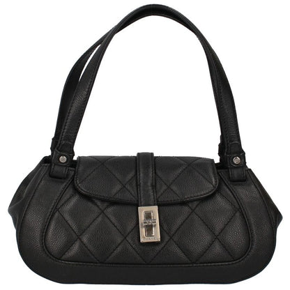 Chanel 2.55 Quilted Handbag Caviar Leather Black