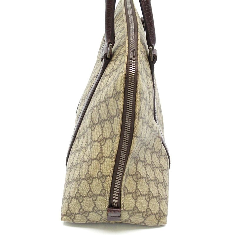 Gucci GG Supreme Boston Bag Brown — view 3