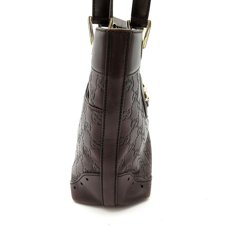 Gucci Horsebit Tote Guccissima Brown — view 5