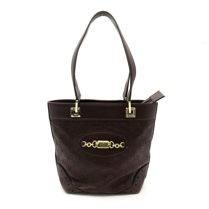 Gucci Horsebit Tote Guccissima Brown