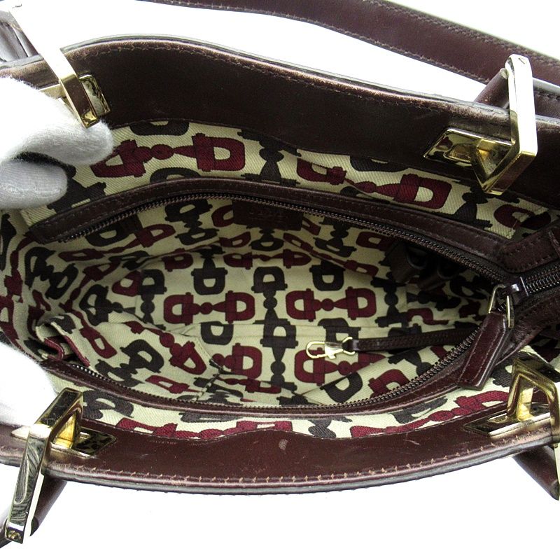 Gucci Horsebit Tote Guccissima Brown — view 7